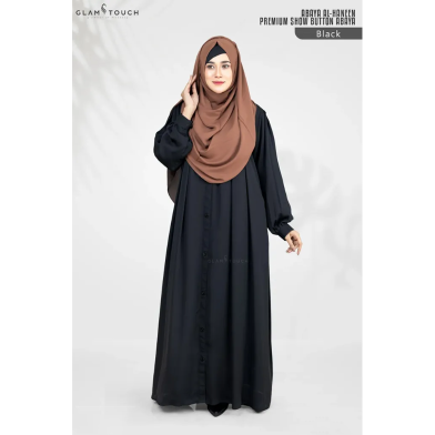 Glam Touch Abaya Al Haneen-Premium Show Button Abaya image