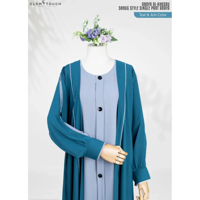 Glam Touch Abaya Al-Khushbu-Shrug Style Single Part Abaya image