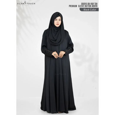 Glam Touch Abaya Ar-Rafi'ah-Premium Sleeve Button Abaya image