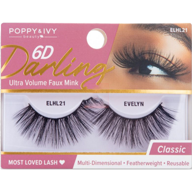 Absolute New York 6D Darling Ultra Volume Faux Mink Eye Lashes - ELHL21 Evelyn image