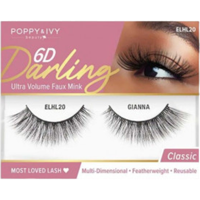 Absolute New York 6D Darling Ultra Volume Faux Mink Eye Lashes - ELHL20 Gianna image