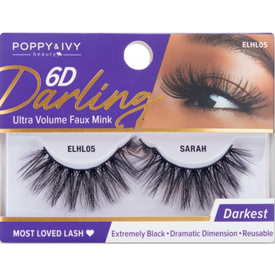 Absolute New York 6D Darling Ultra Volume Faux Mink Eye Lashes - ELHL05 Sarah image