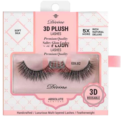 Absolute New York Divine 3D Plush Eye Lashes - EDL02 Aphrodite image