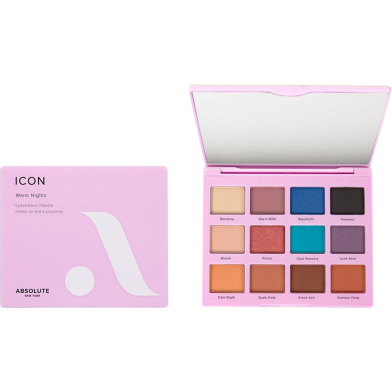Absolute New York Icon Eyeshadow Palette - MEPE02 Warm Nights image