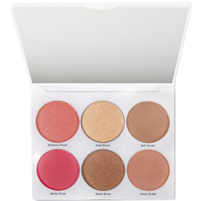 Absolute New York Icon Face Palette - All in One Blush, Contour image