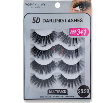 Absolute New York Multipack 5D Darling Eye Lashes - ELDL61 Cecilia image