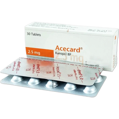 Acecard 2.5 mg Tablet 10's Strip image