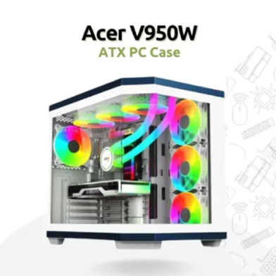Acer Veriton Steel Pc Case Gaming Vintage Full Metal Acier