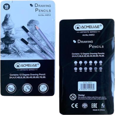 Acmeliae 12 Degree Drawing Pencil (12pcs) - 44053 image