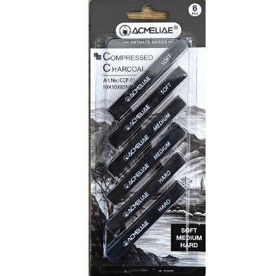 Acmeliae (CCP-01 -) 6pcs Quadriboid Black Charcoal Strip image