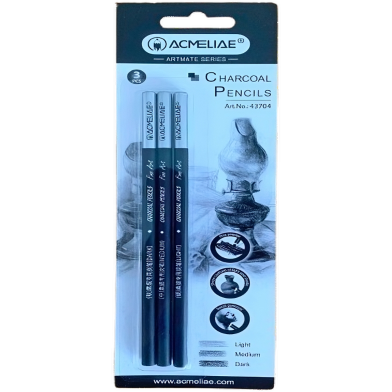Acmeliae Charcoal Pencils - 3 pcs Set image