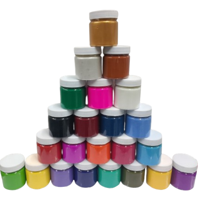 Acramine Ready Colour for Fabric Paint Per Bottle Black - 100 ml image