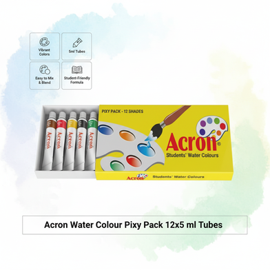 Acron Students Water Colour Pixy Pack 12x5 ml Tubes Slide 2