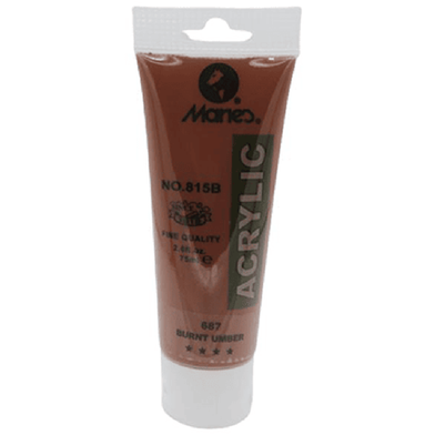 Acrylic Colour Paint Burnt Umber- 75ml image