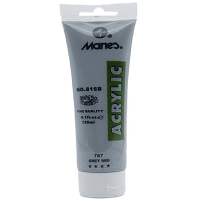 Acrylic Colour Paint Grey Mid- 75ml image