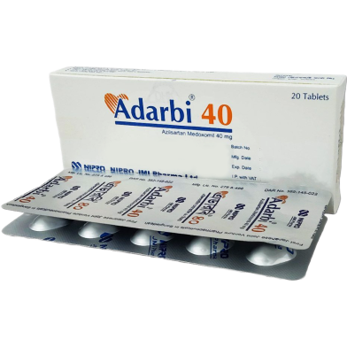 Adarbi 40 mg Tablet 10's Strip image