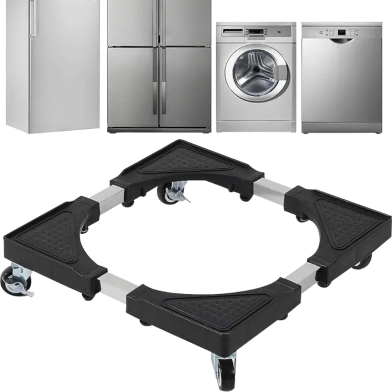 Adjustable Fridge Stand with Wheels – Heavy Duty Base for Refrigerator and Washing Machine image