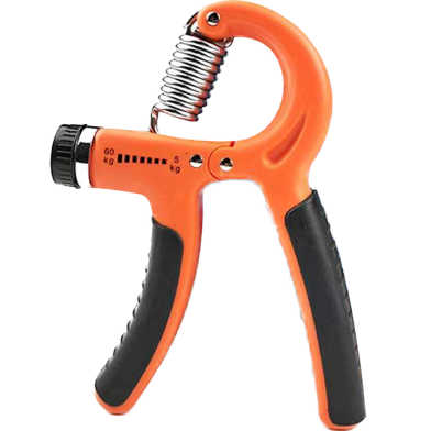 Adjustable Hand Grip 5-60Kg (Orange Color) Hand Exerciser - Sports and Fitness image