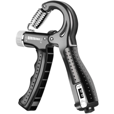 Adjustable Hand Grips Strengthener With Monitor (Big Size) - 1 Pcs- (Multicolor) image