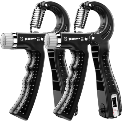 Adjustable Hand Grips Strengthener With Monitor - 1 Pair (multicolor). image
