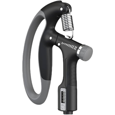 Adjustable Heavy-Duty 10-100Kg Hand Grip Exerciser – Black image