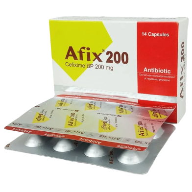 Afix 200 mg Capsule 7's strip image