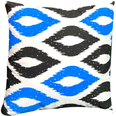 Agrey Hometex Exclusive Cushion Cover, Blue and Black image