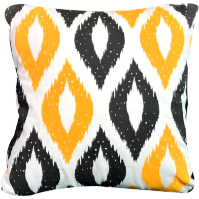 Agrey Hometex Exclusive Cushion Cover, Yellow and Black image