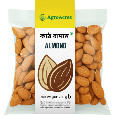 Agro Acres Almonds Almond - 250gm image