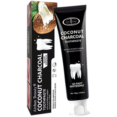 Aichun Beauty 3D Fast Whitening Coconut Charcoal Toothpaste 100gm image