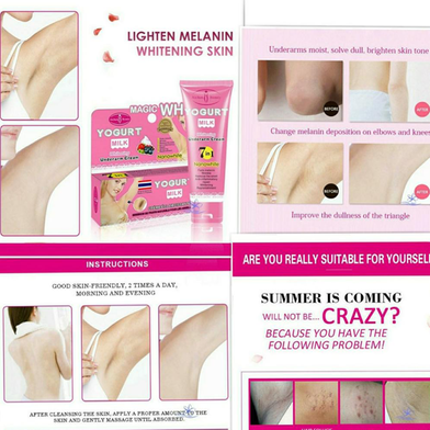 Aichun Beauty Magic White Yogurt Milk Underarm Whitening Cream-80gm Slide 2