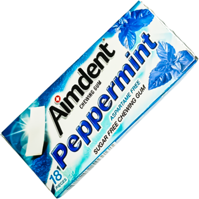 Aimdent Peppermint Sugar Free Chewing Gum - 18 Pcs image