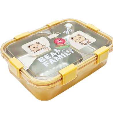 Airtight 3 Part Stainless Steel Tiffin Box Food Container image