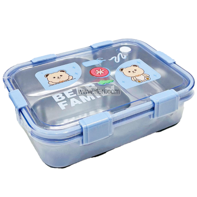 Airtight Stainless Steel 3 Part Tiffin Box Food Container image