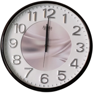 Ajanta Modern White Quartz Wall Clock Beautiful Stylish Decorative Wall Clock image