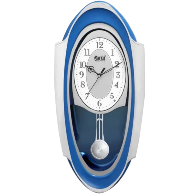 Ajanta Wall Clock - Classic Musical Pendulum Quartz Wall Clock 1627 - Blue image