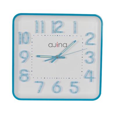 Ajina Maple Digit Square Wall Clock - Blue image