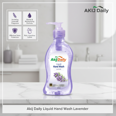 Akij Daily Liquid Hand Wash Lavender - 250ml Slide 2