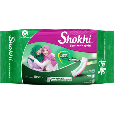 Akij Shokhi Sanitary Napkin Panty-8 Pcs Pad image