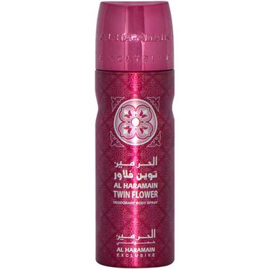 Al Haramain Twin Flower (Deodorant Body Spray) - 200ml for Unisex image