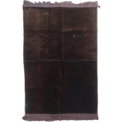 Al-Madina Plain Quality Turkey Janamaz Chocolate Color- (One Color Janamaz ) image