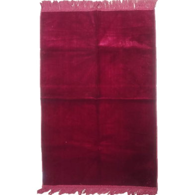 Al-Madina Plain Quality Turkey Janamaz Maroon Color- (One Color Janamaz ) image