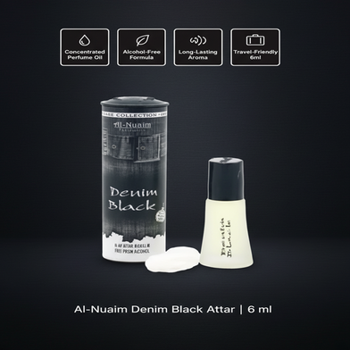Al-Nuaim Denim Black Attar (ডেনিম ব্লাক আতর) - 6 ml - Roll Slide 2