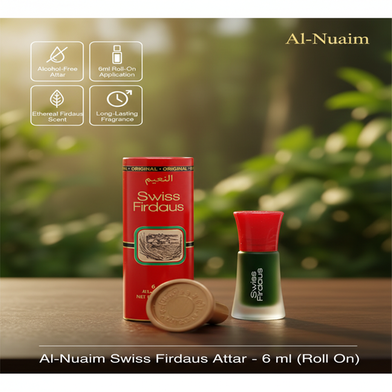 Al-Nuaim Swiss Firdaus Attar - 6 ml (Roll On) - Roll Slide 2