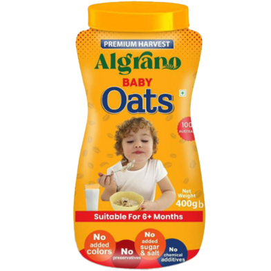 Algrano Baby Oats Jar 400 gm image