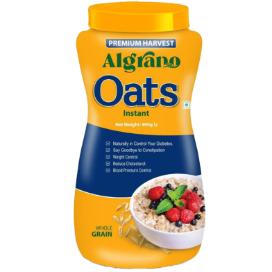Algrano Instant Oats Jar 900 gm image