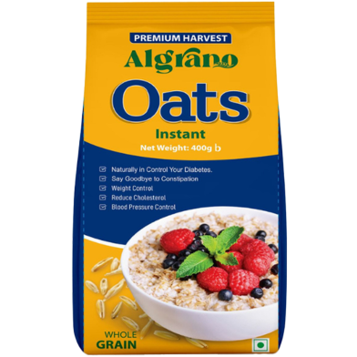 Algrano Instant Oats Refill Pack 400 gm image