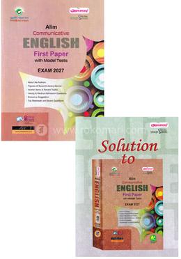 Alim Communicative English 1st Paper with Model Test and - Solution Exam 2027 image