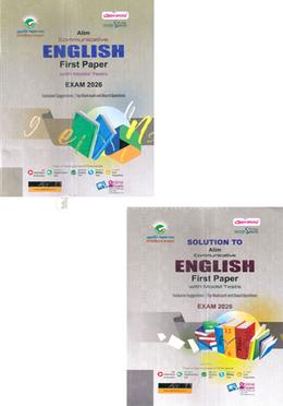 Alim Communicative English 1st Paper with Model Test and - Solution Exam 2026 image