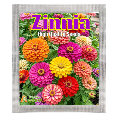 All Season Zinnia Flower Seeds (Intack Pack) 0.25 gm image